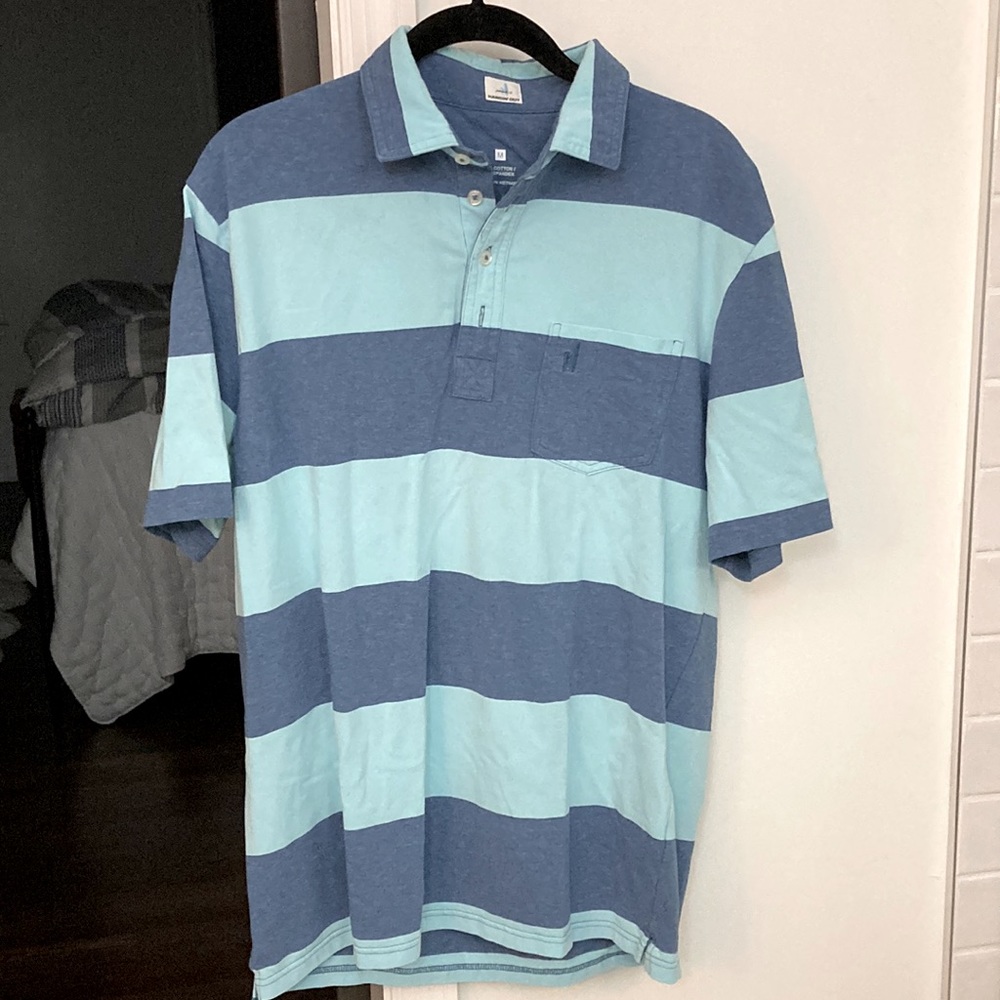 Johnnie o “hangin out” short sleeve polo size medium
